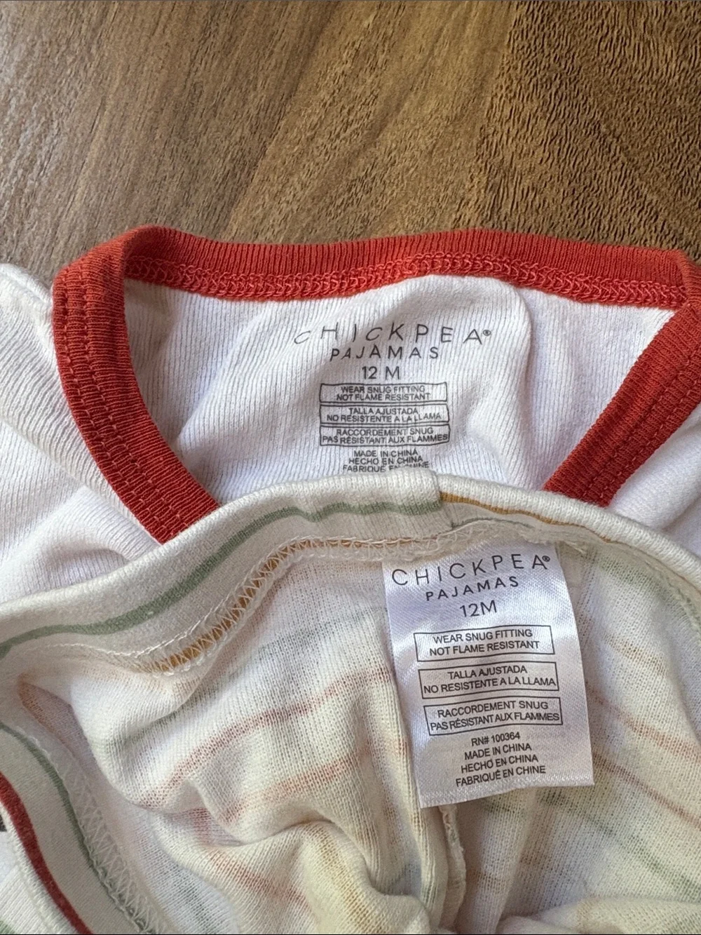 chick pea Fall Red Truck cream/burnt orange interchangeable matching set pajamas